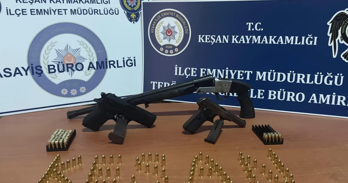 Keşan’da aranan şahıs saklandığı çiftlikte yakalandı