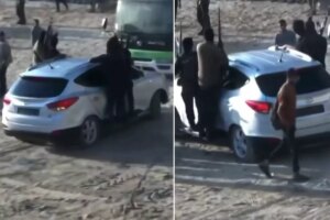 dunyanin gozu gazzede hamas 7 israilli rehineyi kizilhaca teslim etti RBc8YFTF.jpg